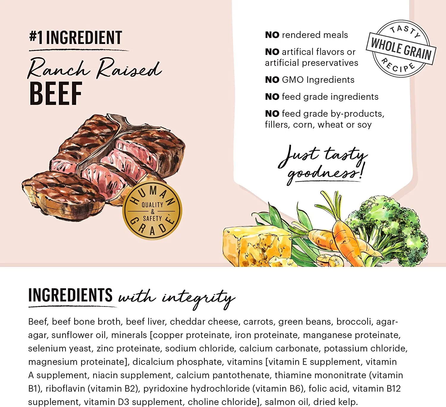 butcher block pate beef, cheddar & farm veggies pate 10.5oz - case of 6