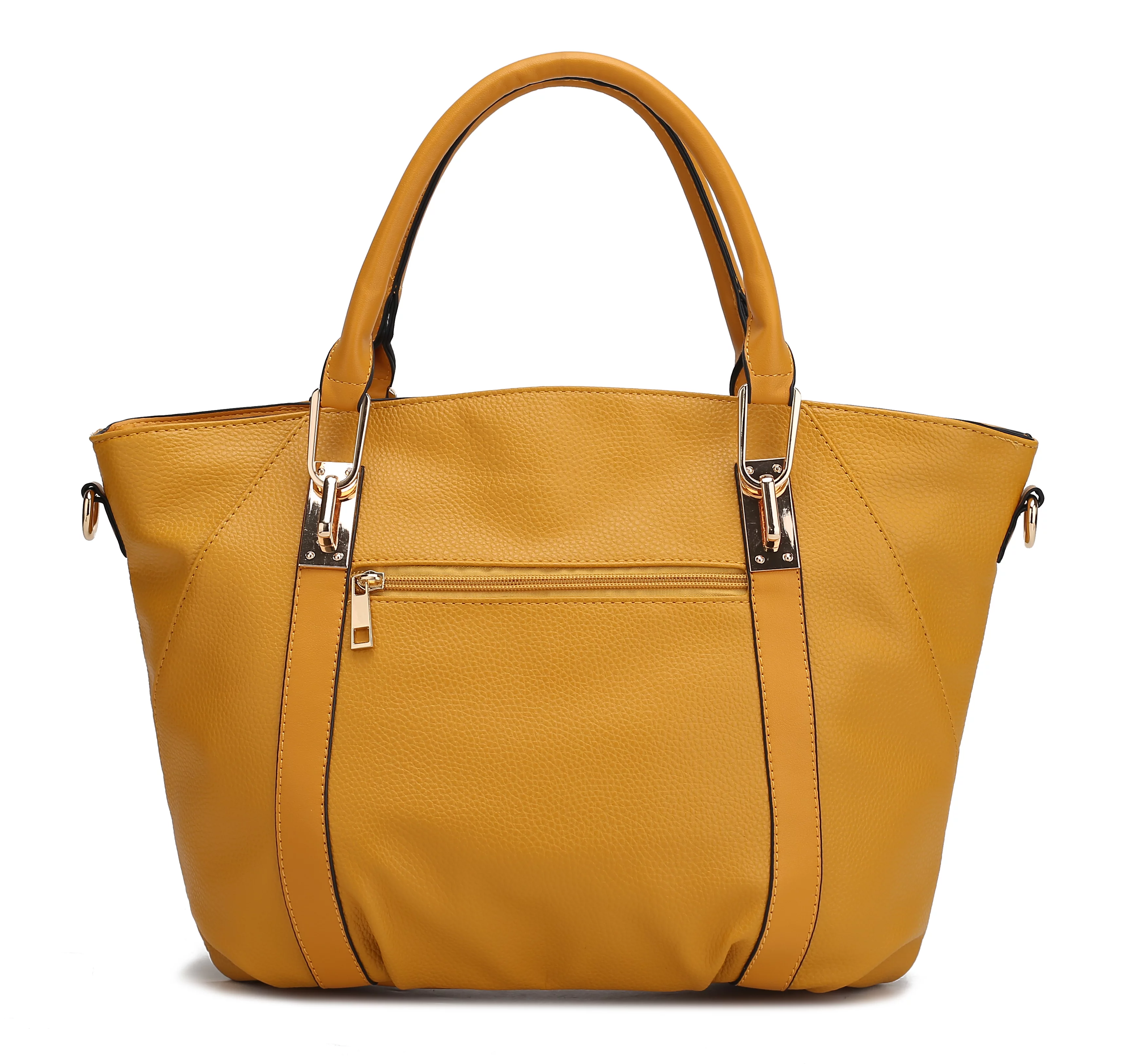 MKF Collection Darielle Vegan Leather Women's Satchel Handbag & Wallet Set by Mia K. - Black