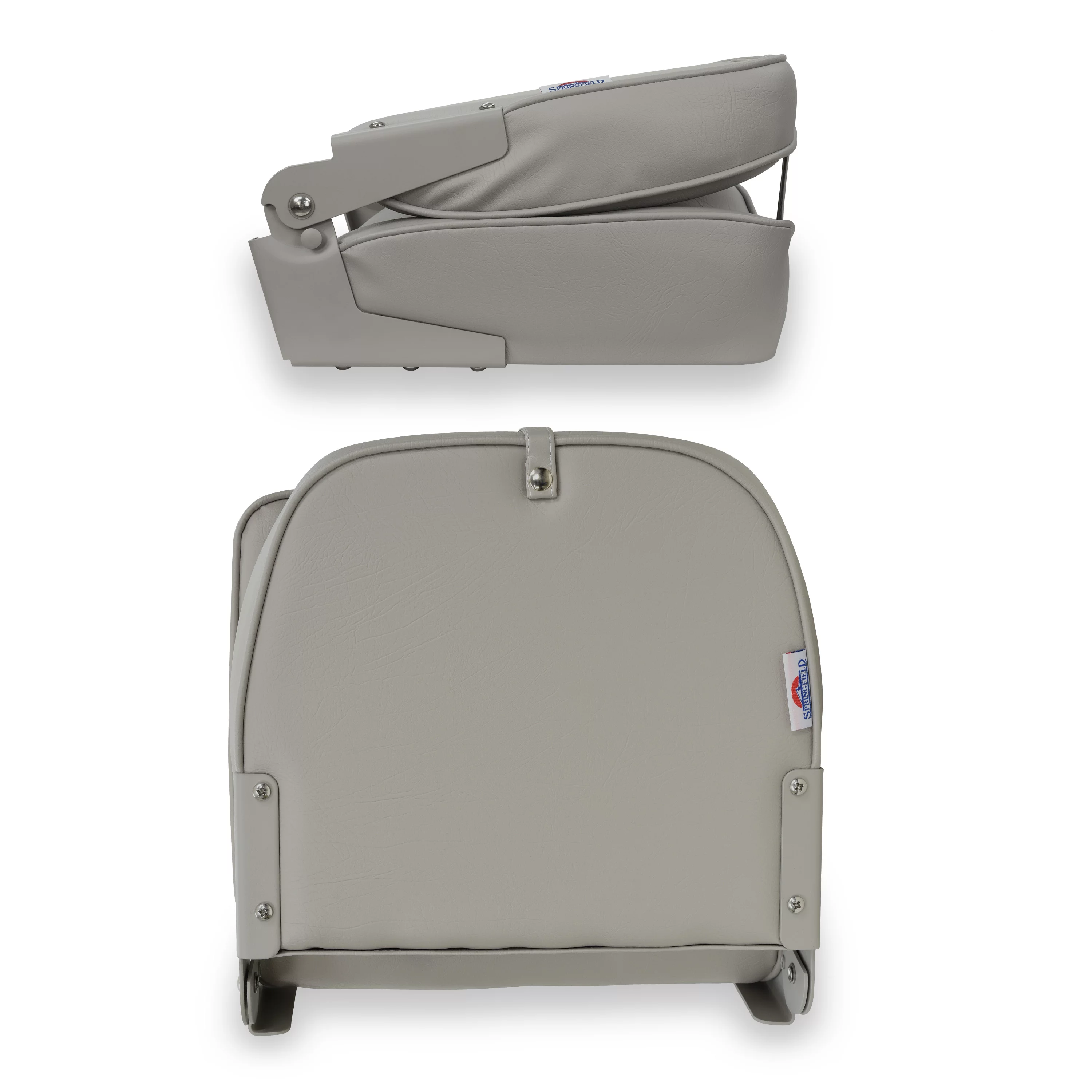 Springfield Marine Economy Standard Folding Fishing Boat Seat - Gray - 16