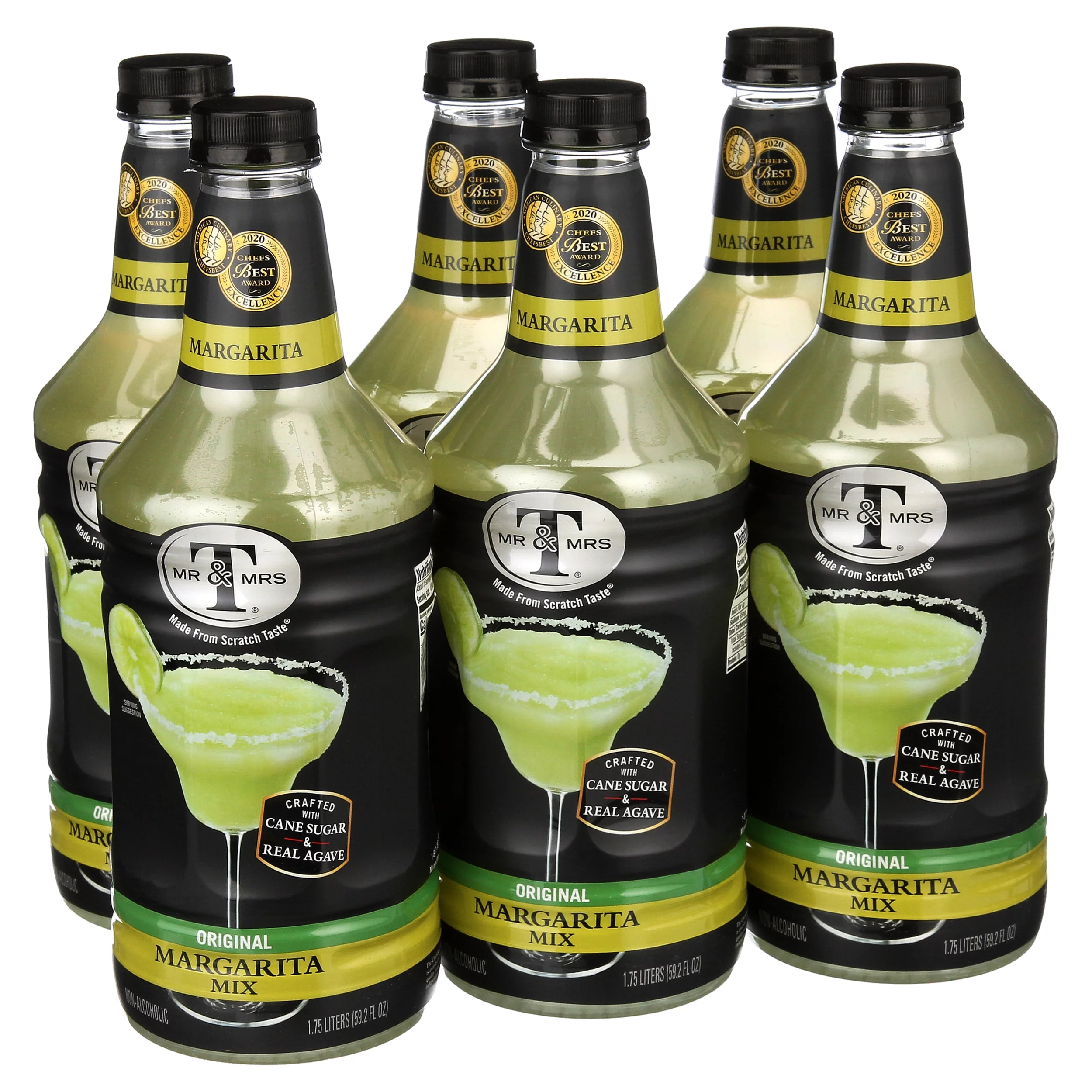 (6 Bottles) Mr & Mrs T Margarita Mix, 1.75 L