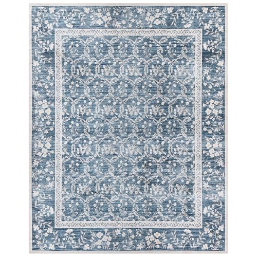 Gertmenian Indoor Boho Area Rug - 8x10 Large, Non Slip, Super Strong, Ideal for High Traffic Areas in Bedroom, Living Room, Kitchen - Cullen, Cream/Multi, 28548