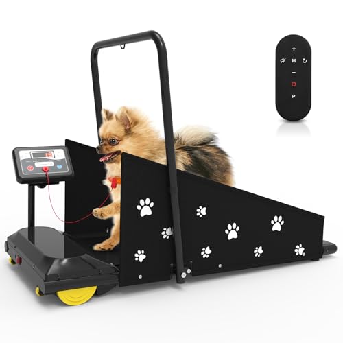 REDLIRO Dog Treadmill - Pet Indoor Treadmill for Medium/Small - Weight Capacity 265 lbs - Dog Fitness Running Machine with Remote Control & Display Screen