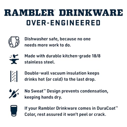 YETI Rambler 18 oz Bottle, Vacuum Insulated, Stainless Steel with Straw Cap, Beekeeper