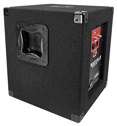 Rockville RBG15S 1600w Active Powered PA Subwoofer w/DSP + Limiter Pro/DJ, 15 inch, Black