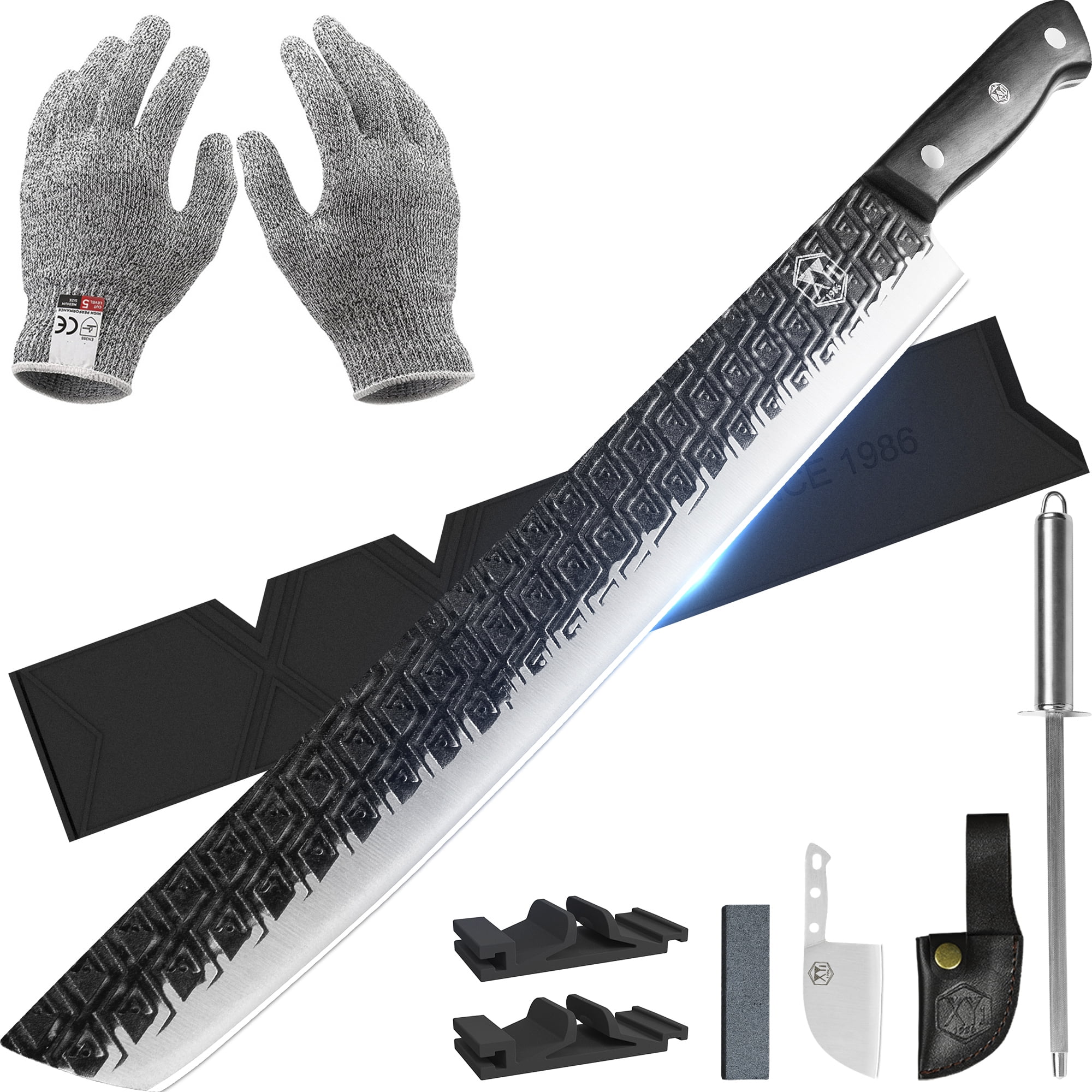 XYJ Portable Chef Knife Set Professiona Slice Cooking Knife With Sheath,14