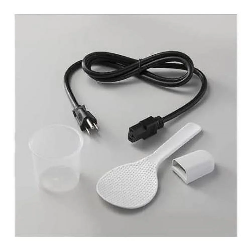 Automatic Rice Cooker And Warmer (White) Bundle With 9.5-Inch Rice Washing Bowl With Side And Bottom Drainers (2 Items)