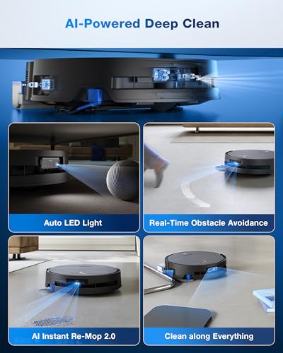 ECOVACS DEEBOT X9 PRO Omni Robot Vacuum and Mop, Blast™ 16,600Pa Suction, OZMO Roller Instant Self-Washing Mopping, ZeroTangle™ 3.0, Triple Lift System, AI Smart Navigation, Hands-Free Omni Station