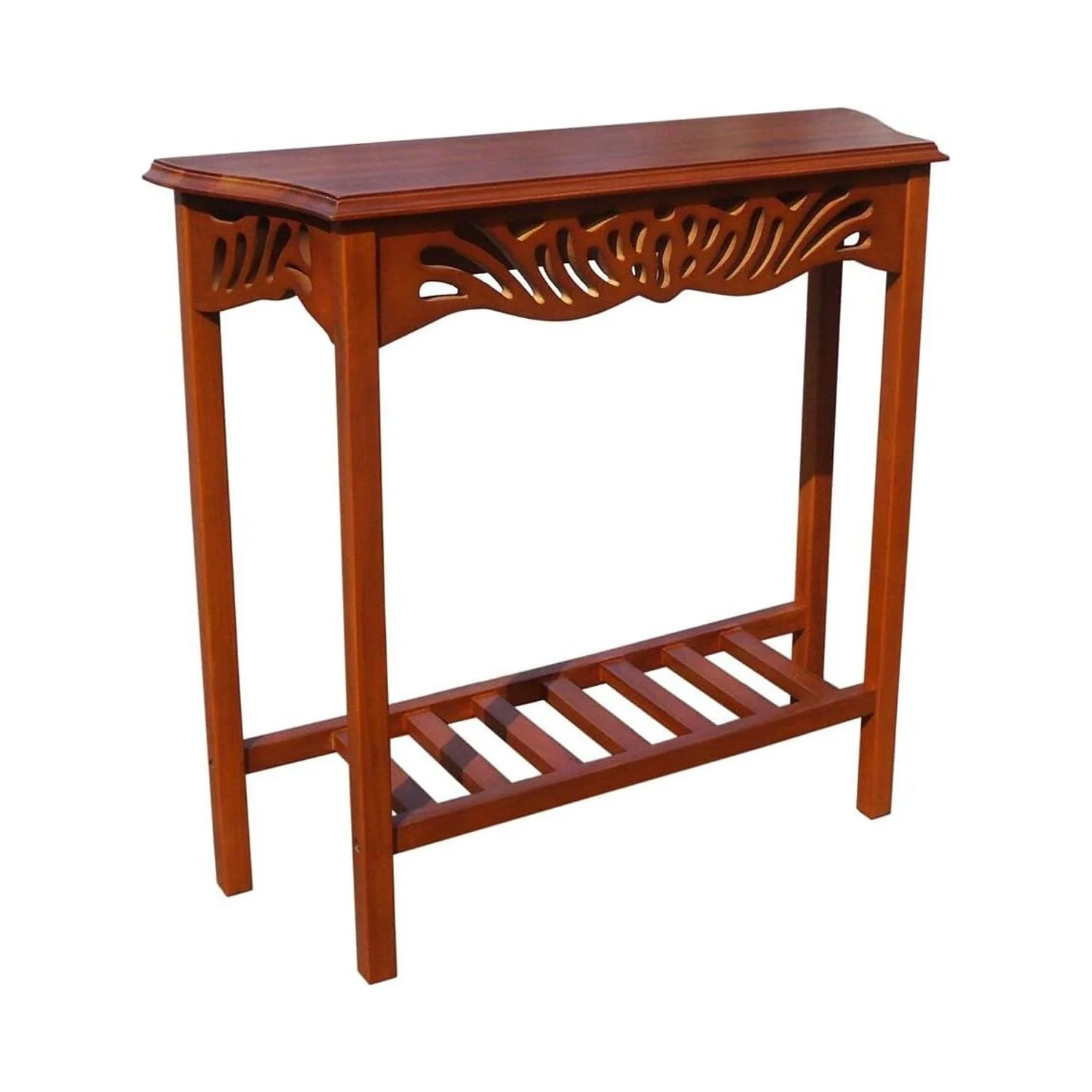D-Art Collection Mahogany Honey Entrance Wall Table