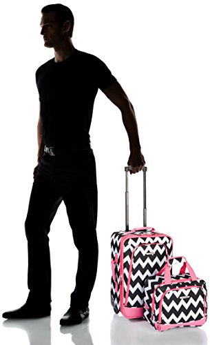 Rockland Fashion Expandable Softside Upright Luggage Set, Charcoal, 2-Piece (14/19)