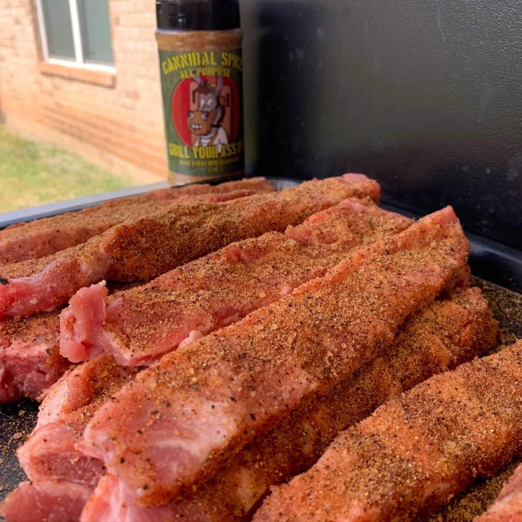 Grill Your Ass Off Cannibal All Purpose Spice - MSG & Gluten Free Premium Gourmet BBQ & Grill Seasoning, Made in Texas - 10.5oz