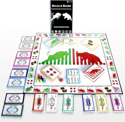 Life Sutra: Bulls & Bears - Easy-to-Play Financial Board Game for Ages 12+ | 2-6 Players | Learn Stocks, Crypto & More | STEM-Approved