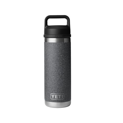YETI Rambler 18 oz Bottle, Vacuum Insulated, Stainless Steel with Chug Cap, Sandstone Pink