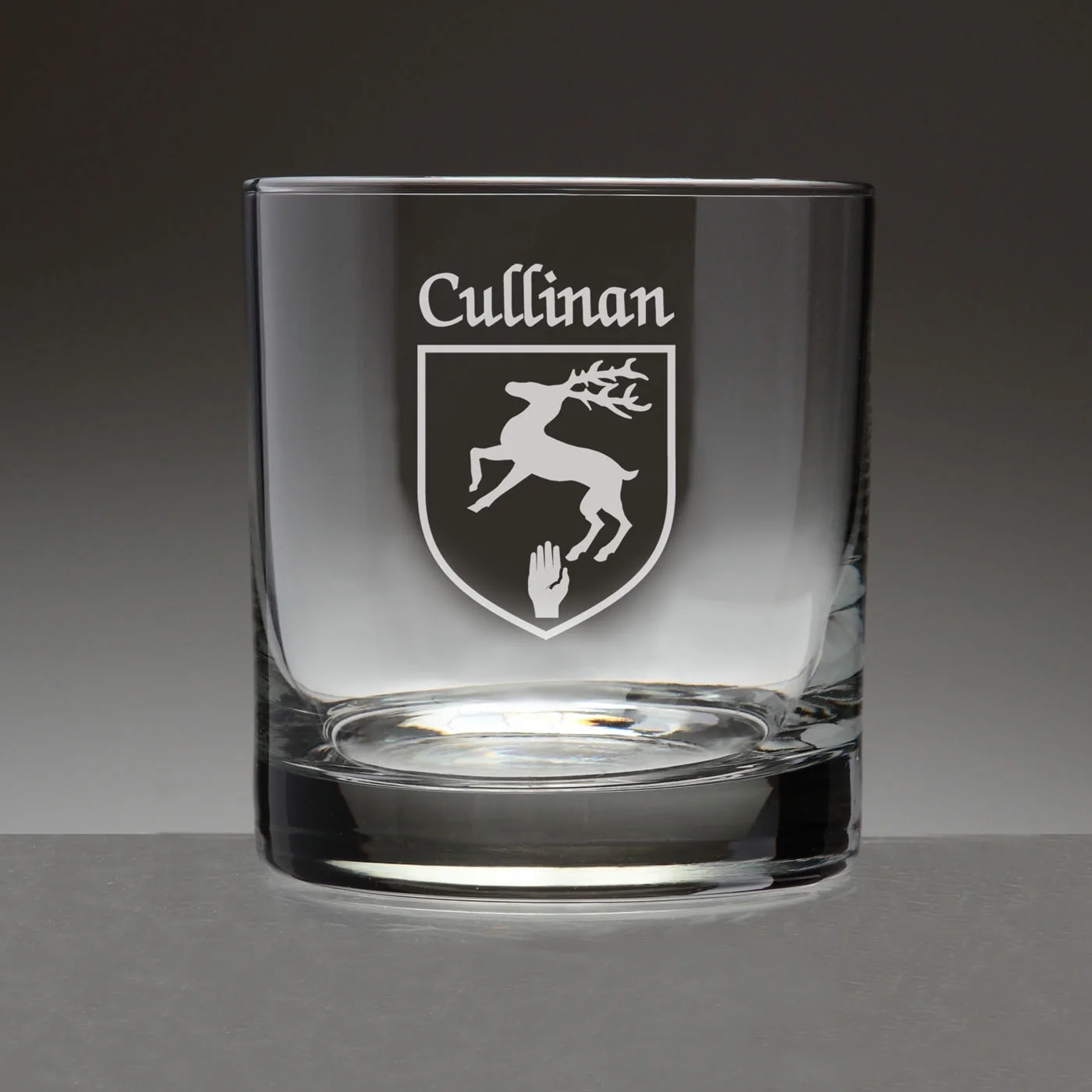 Cullinan Irish Coat of Arms Tumbler Glasses - Set of 4 (Sand Etched)