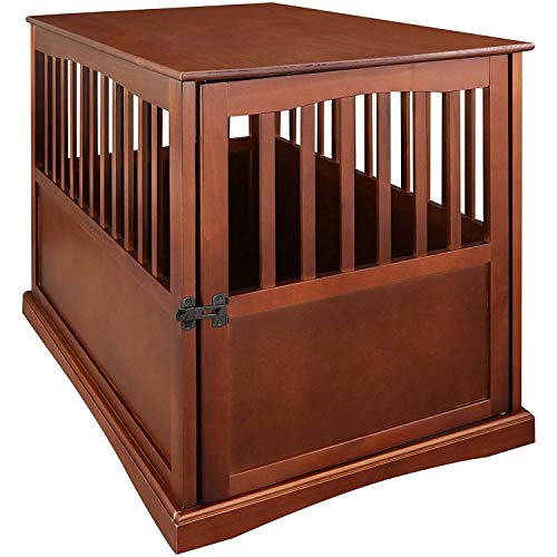 Casual Home Wooden Medium Pet Crate, End Table, Espresso