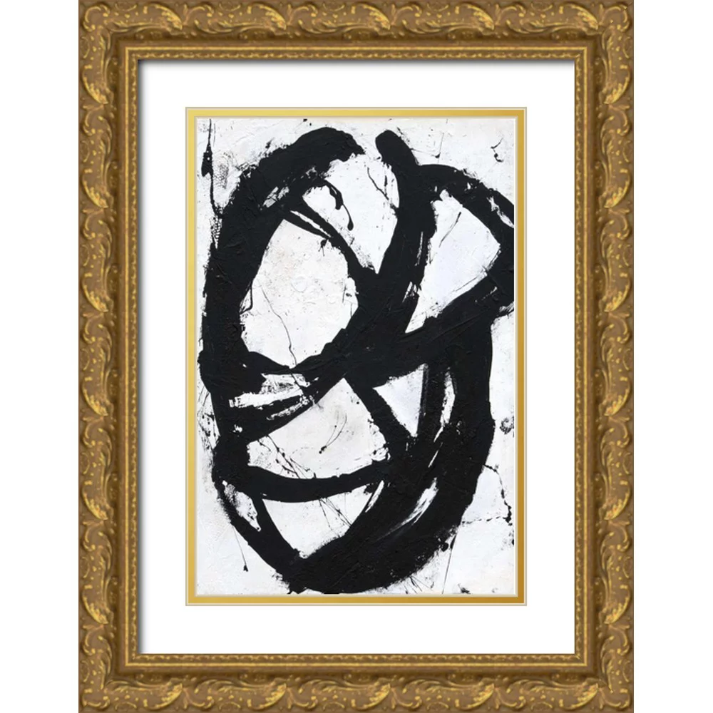 Ashley, Erin 11x14 Gold Ornate Wood Framed with Double Matting Museum Art Print Titled - Ace of Spades II