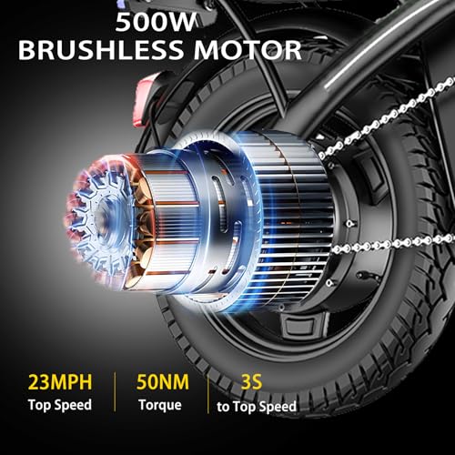 Electric Bike for Adults 500W Motor, 14