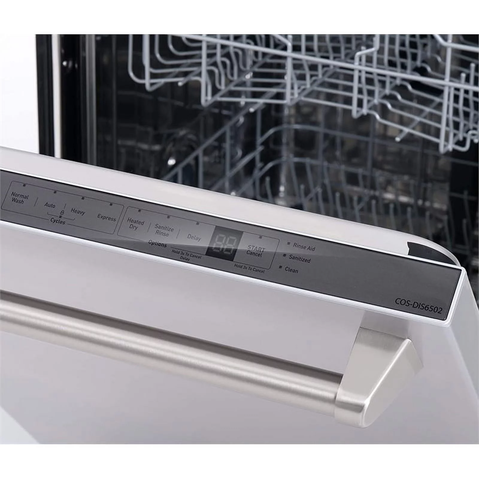 Cosmo COS-DIS6502 24 in. Stainless Steel Top Control Tall Built-In Dishwasher