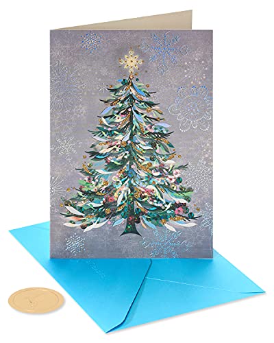 Papyrus Boxed Christmas Cards with Envelopes, Designed by House of Turnowsky, Special Wishes, Christmas Trees (14-Count)