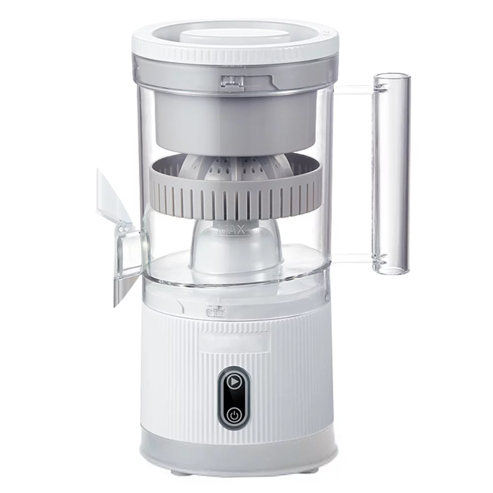 CACAGOO Electric Juicer Rechargeable USB Charging 120rpm Hands-Free High Juice Yield Wireless Portable Automatic Citrus Orange Juice Squeezer for Lemon Lime Grapefruit