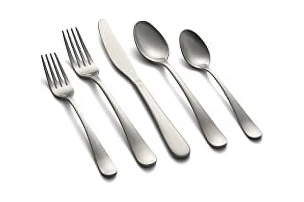 Cambridge Silversmiths Rhiannon Satin 20 Piece Flatware Set, Service for Four, silver