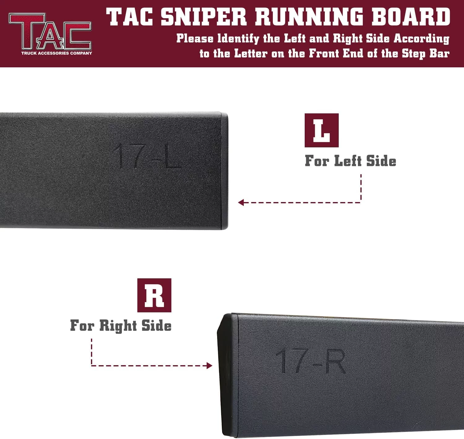 TAC Sniper Running Boards Fit 2009-2018 Dodge RAM 1500 | 2010-2024 RAM 2500/3500 Crew Cab | 2019-2023 RAM 1500 Classic 4