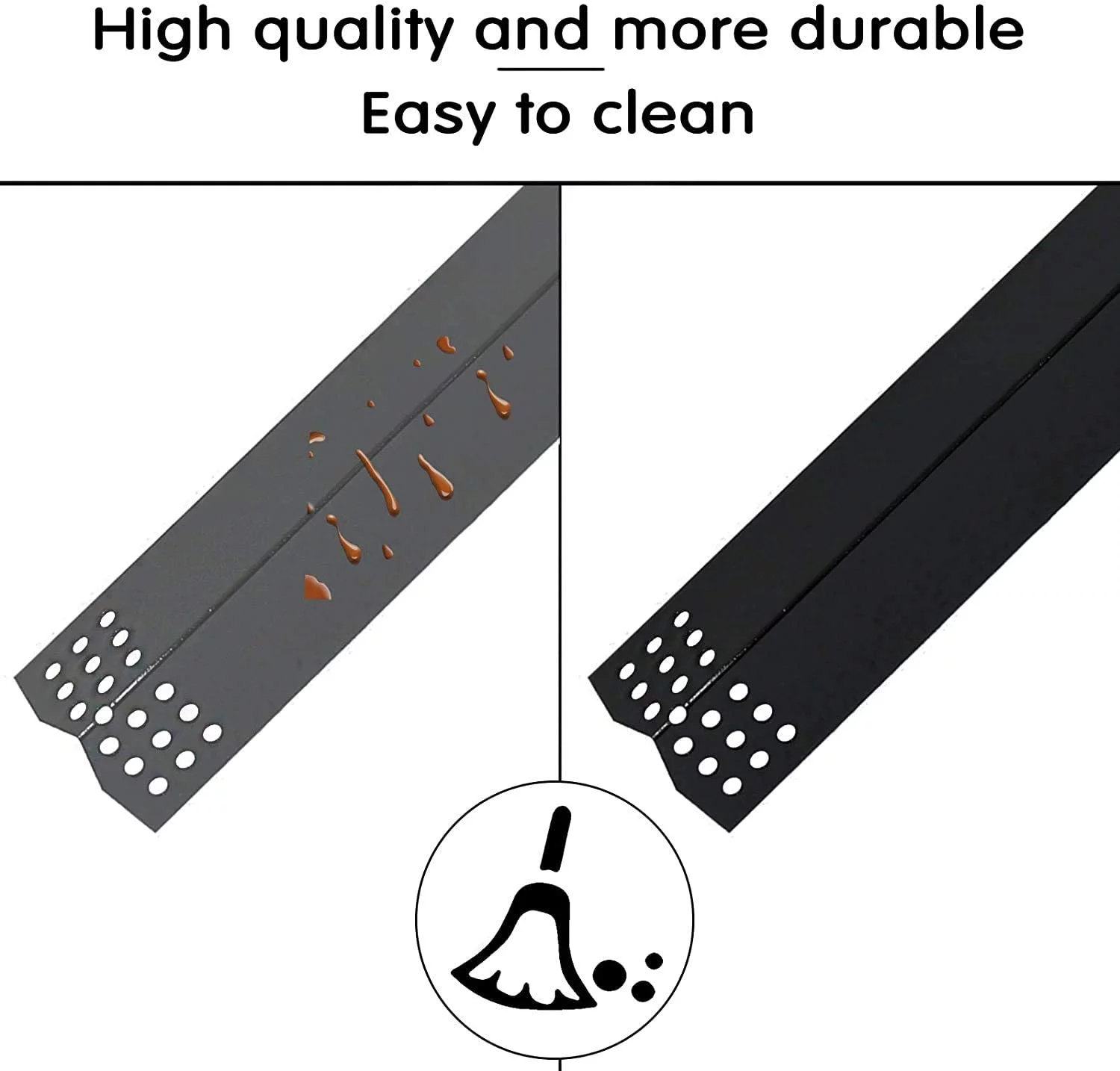 Hisencn Grill Parts Kit for Home Depot Nexgrill 6 Burner Gas Grill, Stainless Steel Pipe Burners Heat Plates Tent Sheids Flame Tamers Grilling Replacement Kit