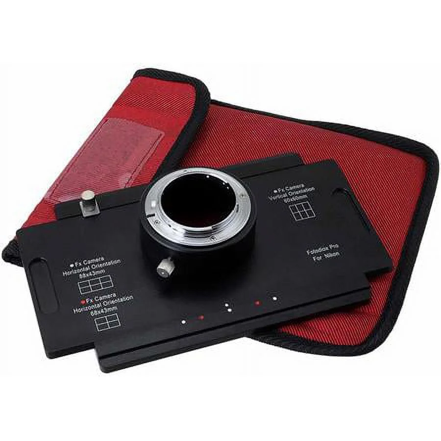 Fotodiox NikF-4x5-Pro Pro Lens Mount Adapter - Nikon Nikkor F Mount D-SLR To Large Format 4 x 5 View Cameras with a Graflok Rear Standard Shift Stitch Adapter with Focusing Screen