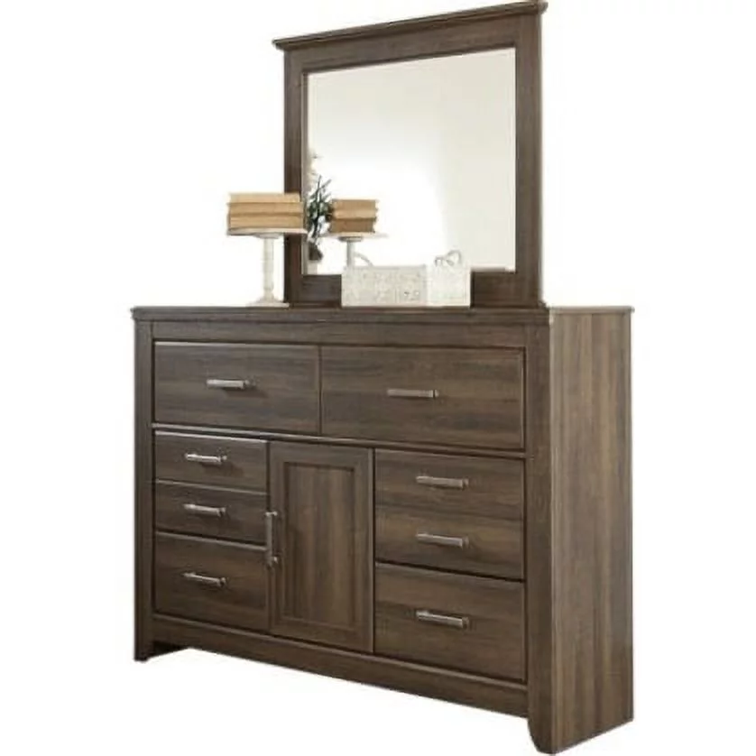 Ashley Furniture Furniture Juararo 6 Drawer Dresser in Mocha