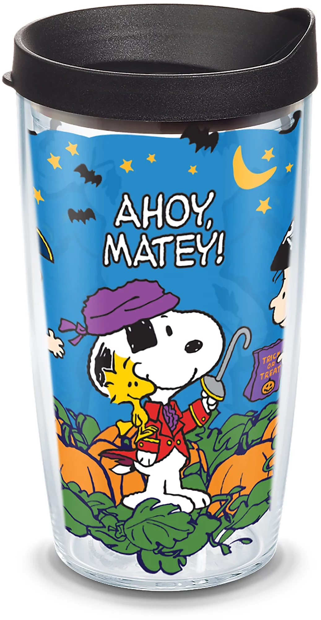 Tervis Peanuts - Pirate Made in USA Double Walled  Insulated Tumbler Travel Cup Keeps Drinks Cold & Hot, 16oz, Clear