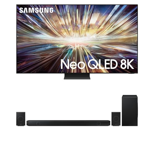 Samsung QN65QN800DFXZA 65 Inch Neo QLED 8K Smart TV with AI Motion Enhancer with a Samsung HW-B750D 5.1Ch Soundbar and Subwoofer with Dolby Digital (2024)