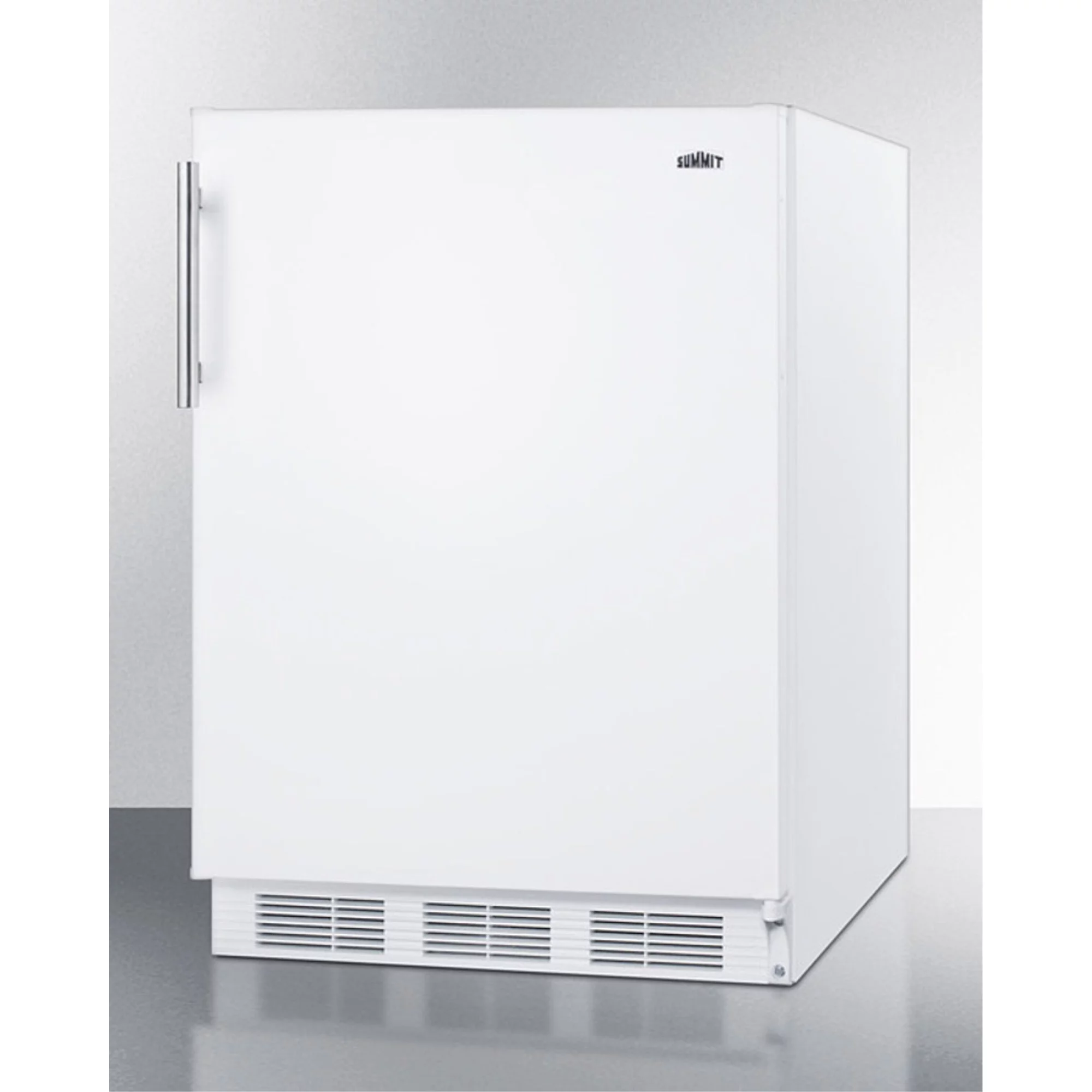 ADA compliant freestanding refrigerator-freezer for residential use, cycle defrost with deluxe interior and white finish