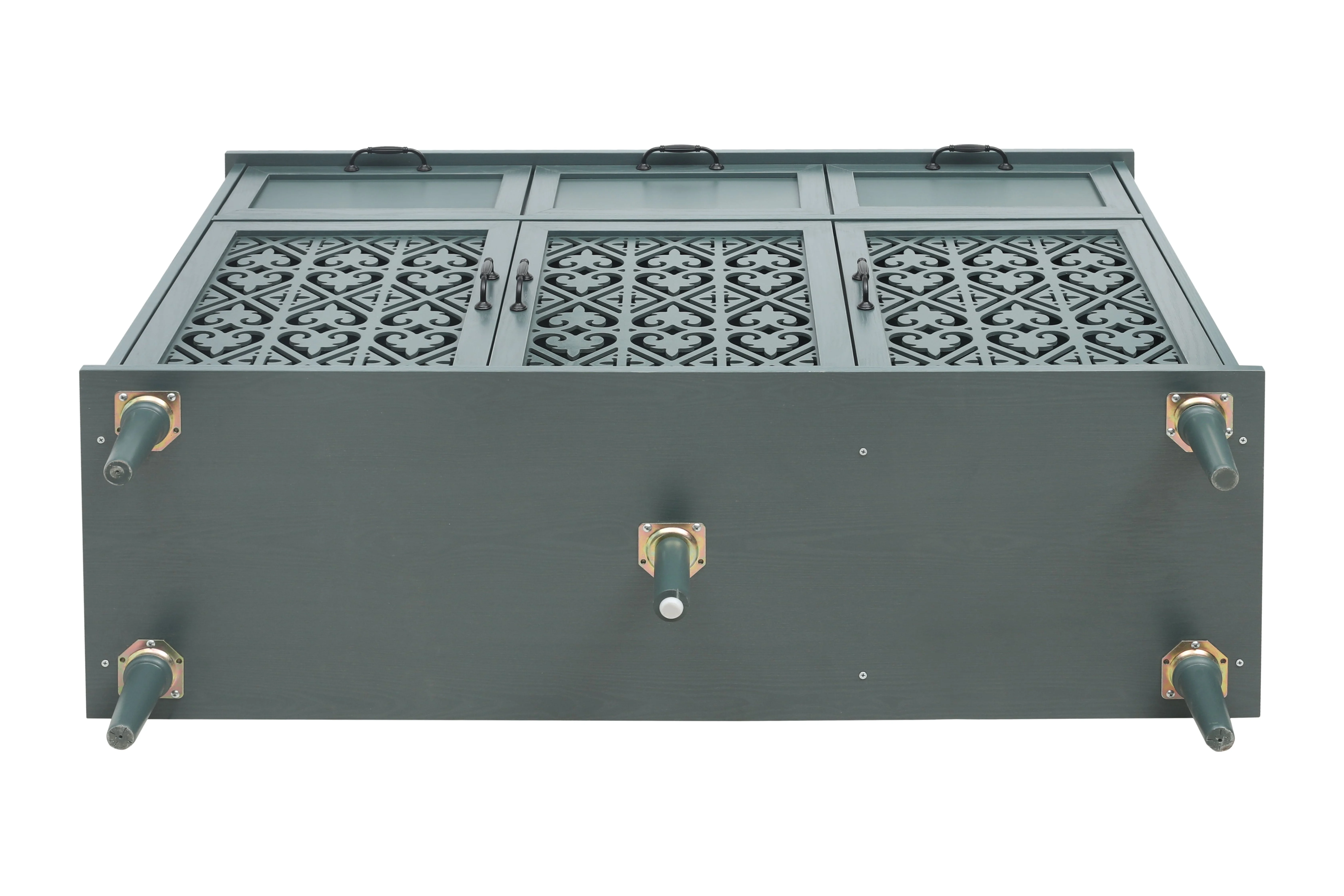 KINFFICT Sideboard Storage Cabinet with 3 Doors & 3 Drawers, Mid-Century 47