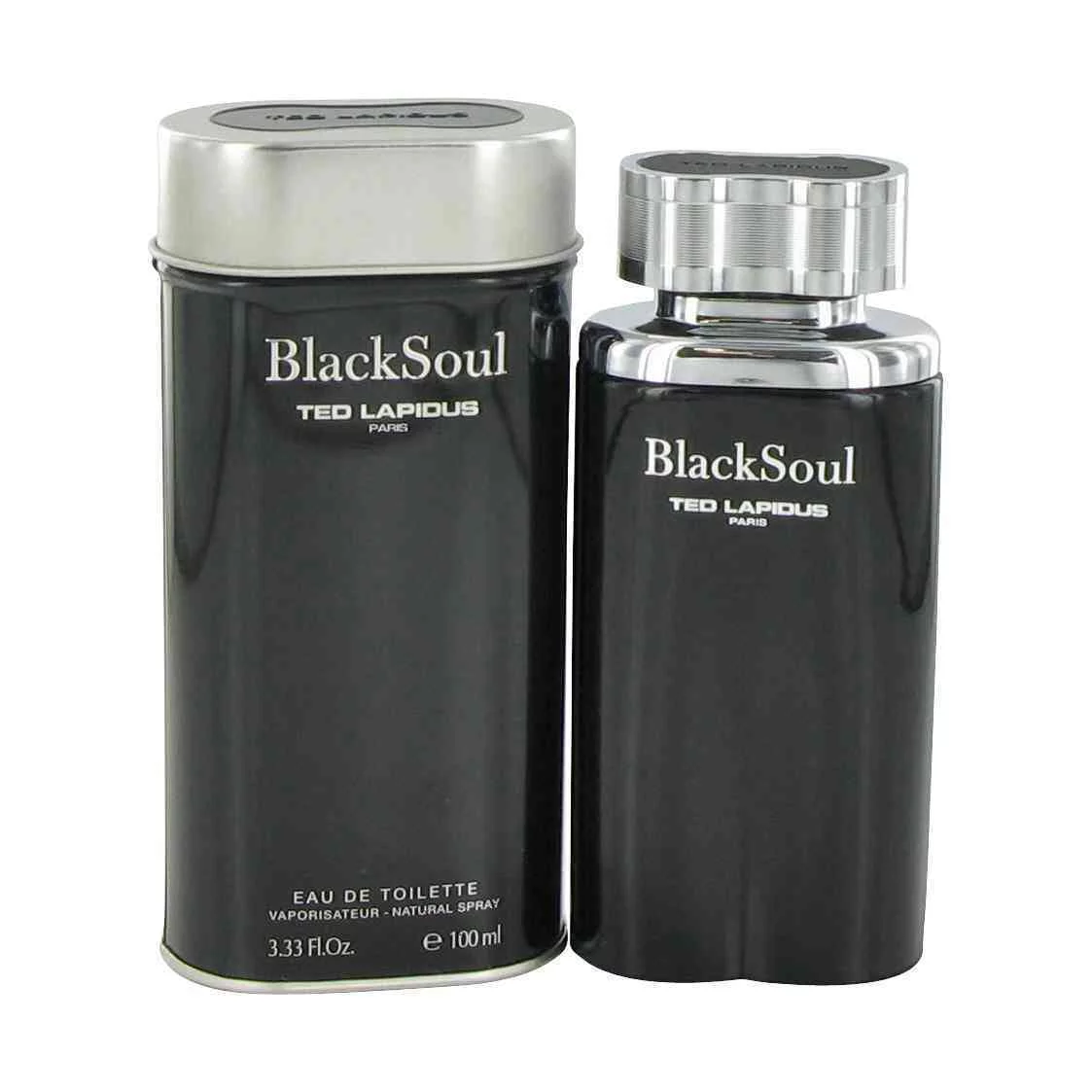 Ted Lapidus Black Soul Eau De Toilette Spray for Men 3.4 oz
