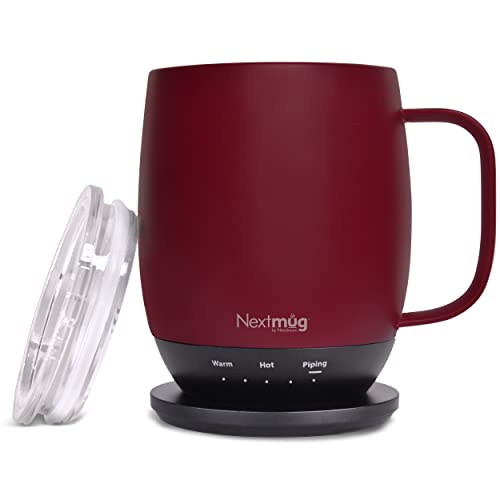 Nextmug - Temperature-Controlled, Self-Heating Coffee Mug (Black - 14 oz.)