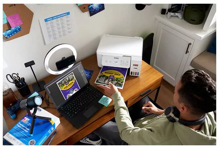 Epson EcoTank ET-2803 Wireless All-in-One Printer, Cefesfy