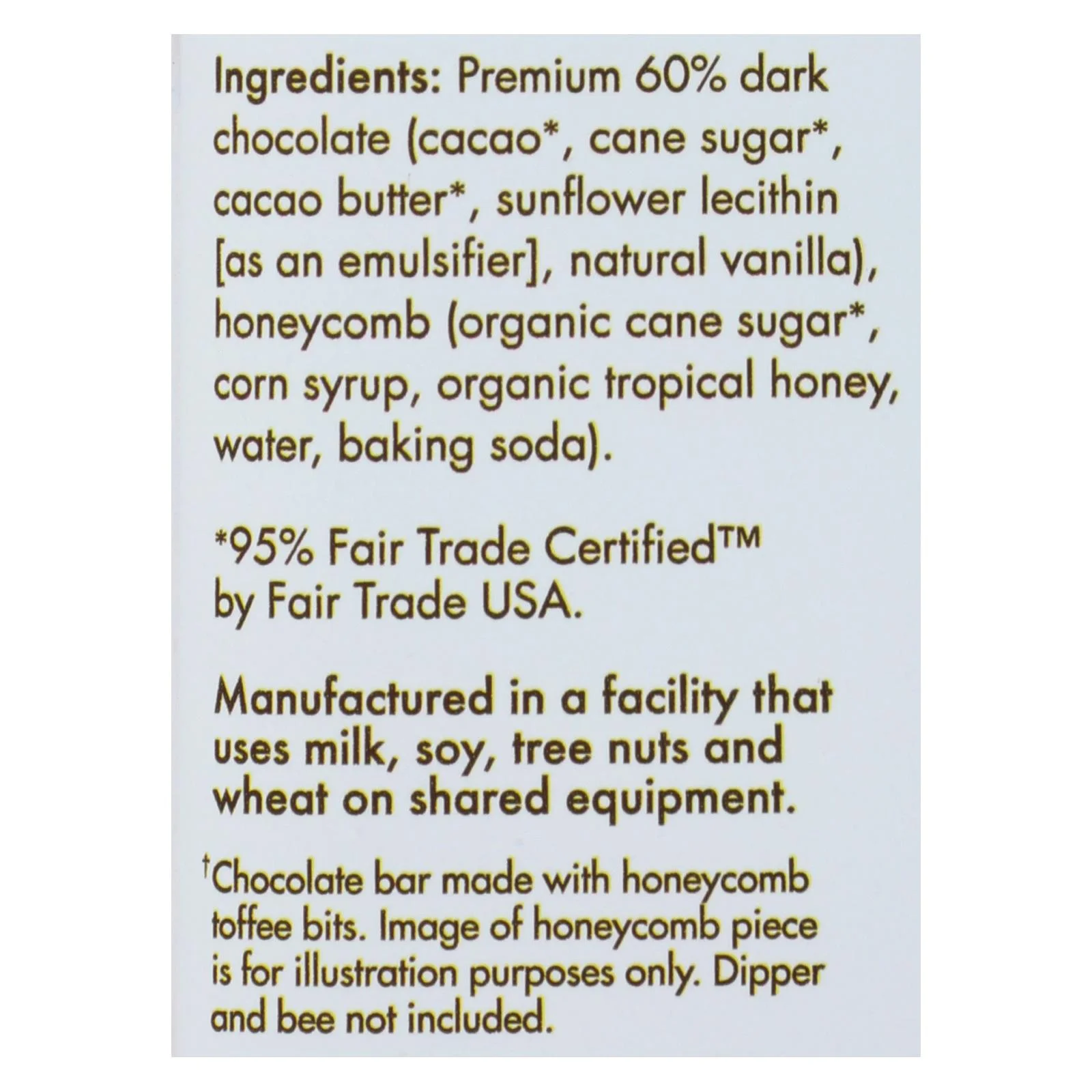 Chuao Chocolate Bar, Honeycomb - Case of 12 - 2.8 OZ