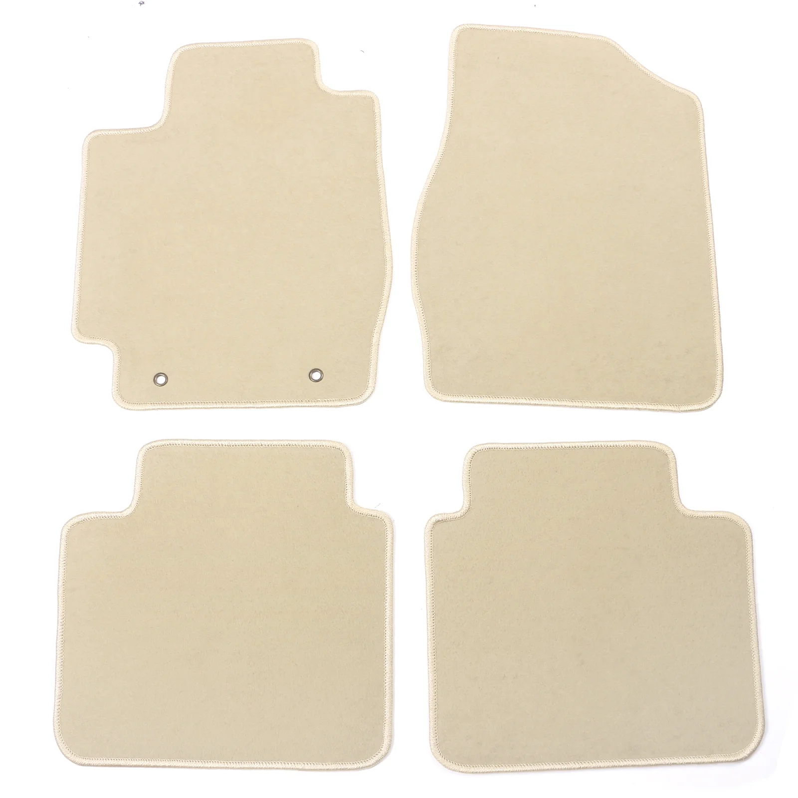 Ikon Motorsports Floor Mat Compatible With 2002-2006 Toyota Camry Factory Fitment Beige Nylon Front Rear Car Floor Mats Liner Carpets Replacement 4PCS