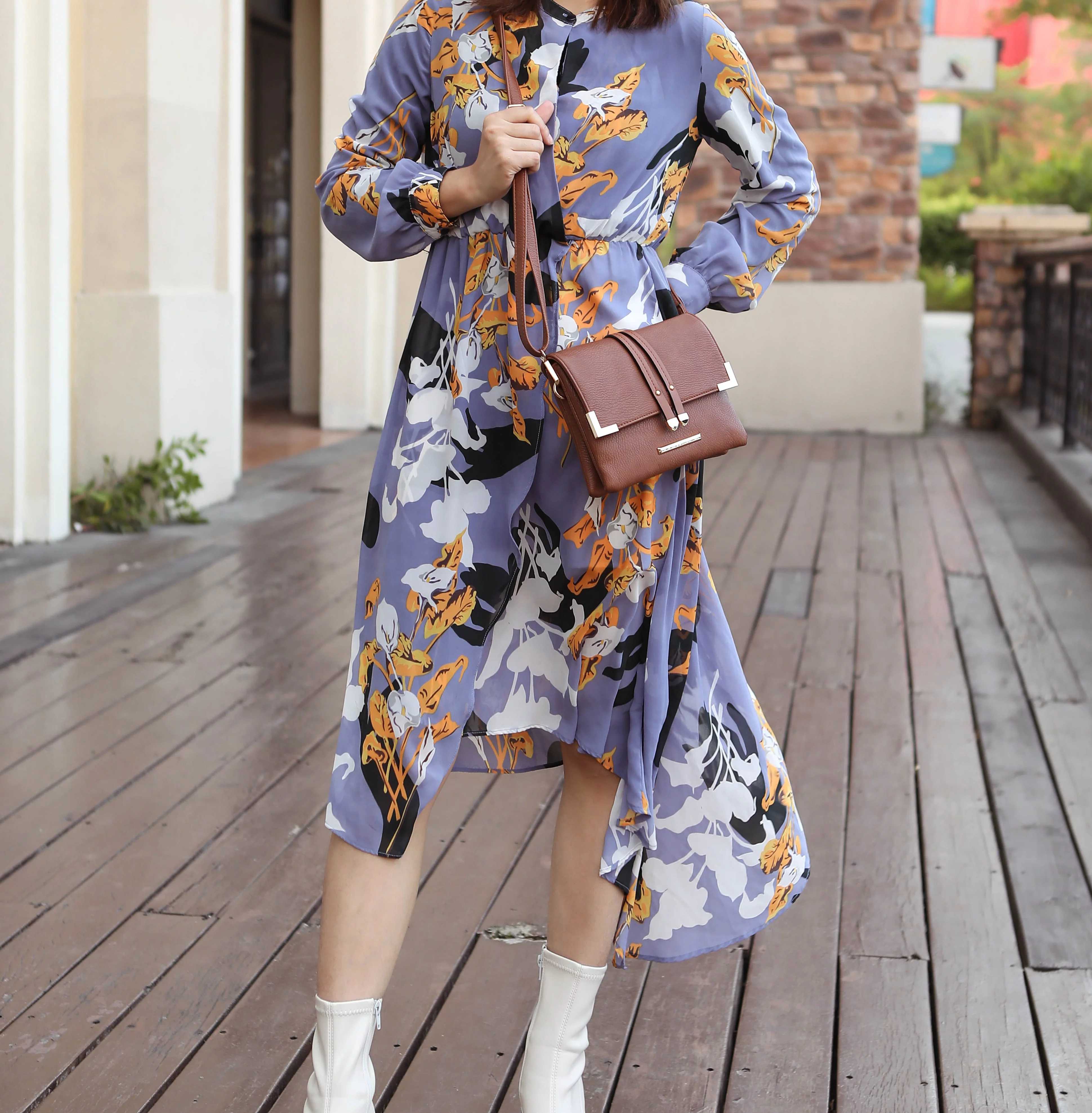 MKF Collection Valeska Vegan Leather Women's Crossbody Handbag by Mia K. - Cognac