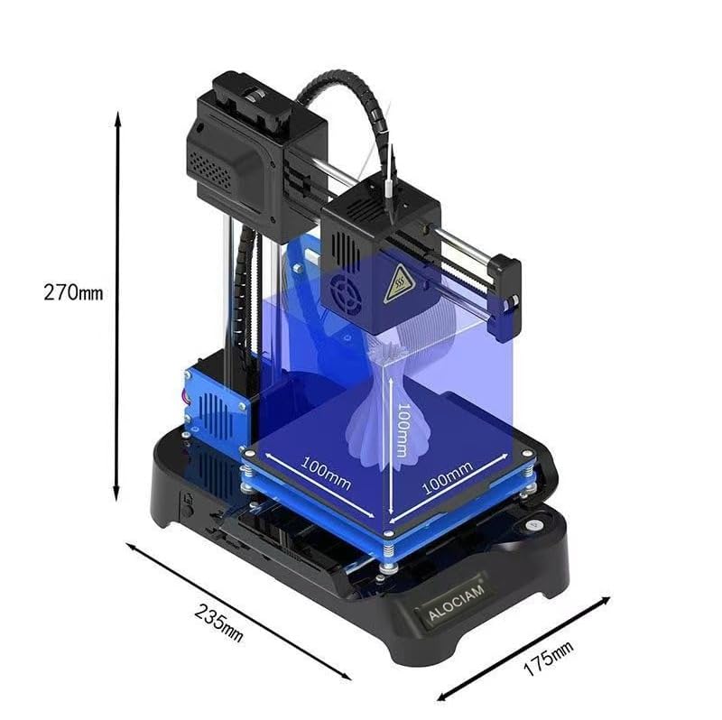 3D Printer, Mini hot Bed 3D Laser Printer with APP Control, Easy to use. Full-Auto Calibration & Active Flow Rate Compensation, ≤48 dB Quie. Easy Installation.