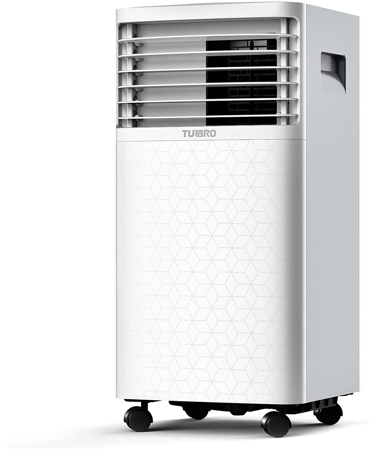 TURBRO Greenland 8,000 BTU Portable Air Conditioner, Dehumidifier and Fan, 3-in-1 Floor AC Unit for Rooms up to 300 Sq ft, Sleep Mode, Timer, Remote Included (5,000 BTU Sacc)