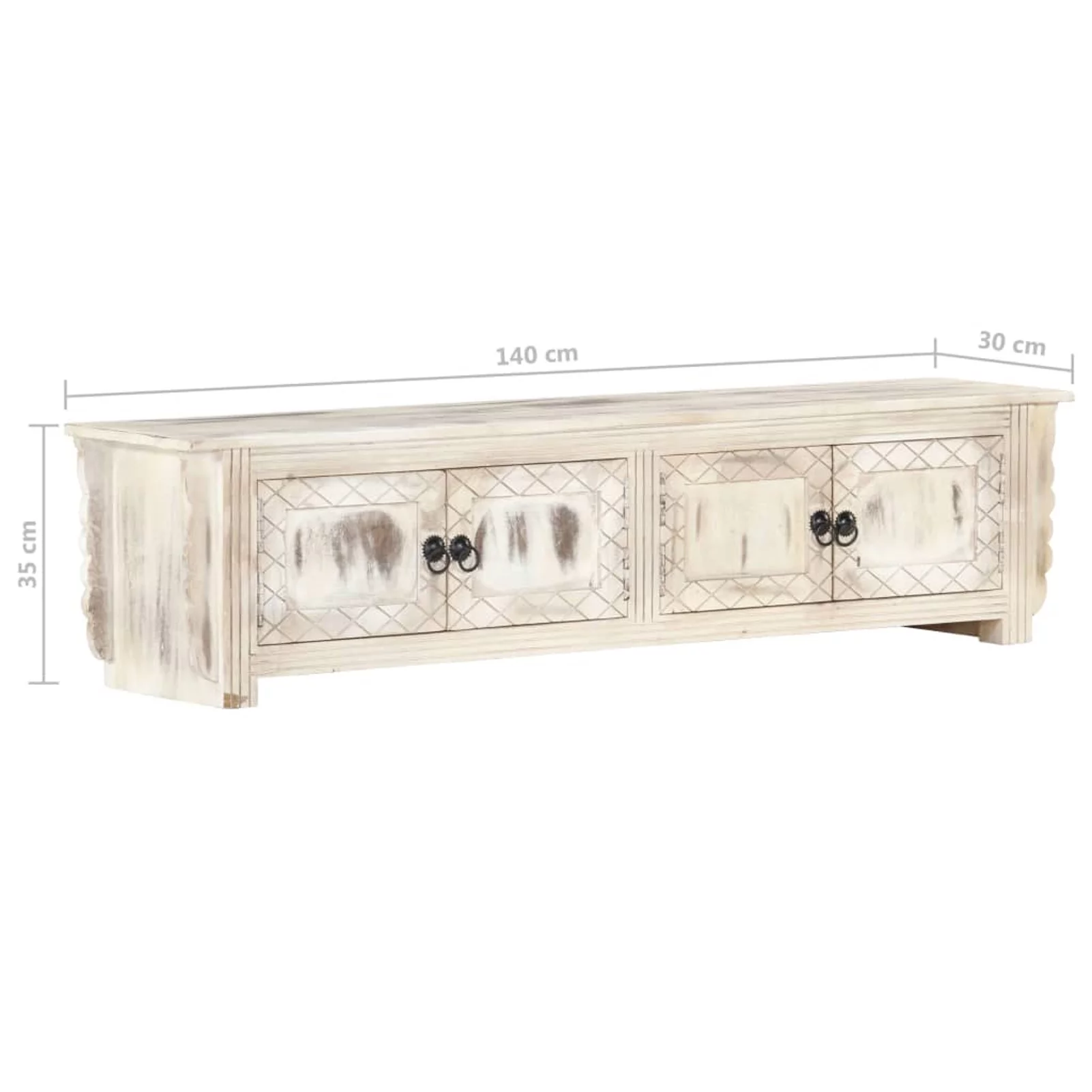 TV Cabinet White 55.1