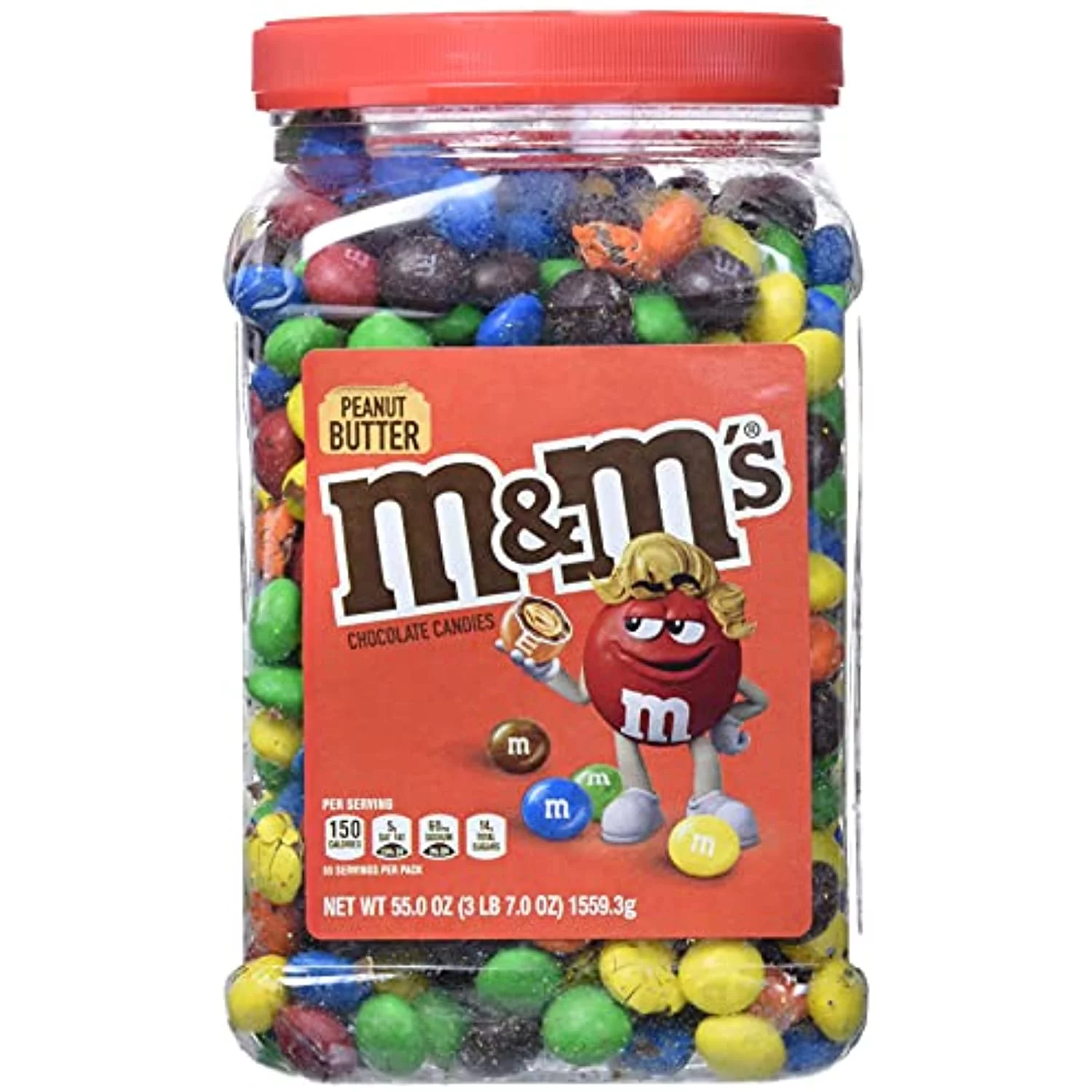 M&Ms Peanut Candy, 62 Ounce