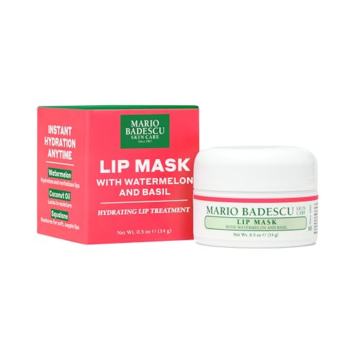 Mario Badescu Lip Mask, Overnight Lip Treatment Enriched With Skin Softening Coconut Oil and Hydrating Shea Butter