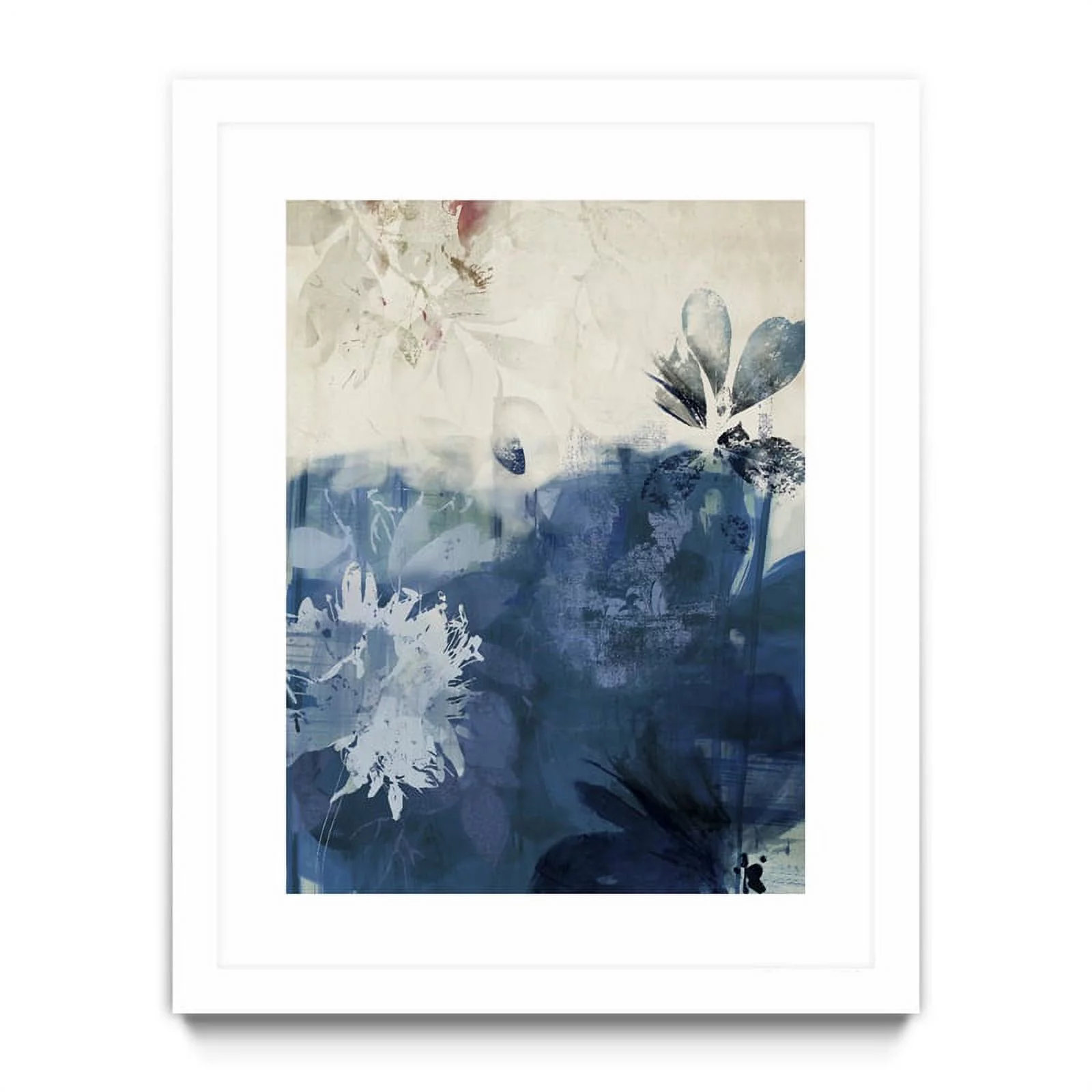 Giant Art 30x40 Unquiet Stone II Matted and Framed in White