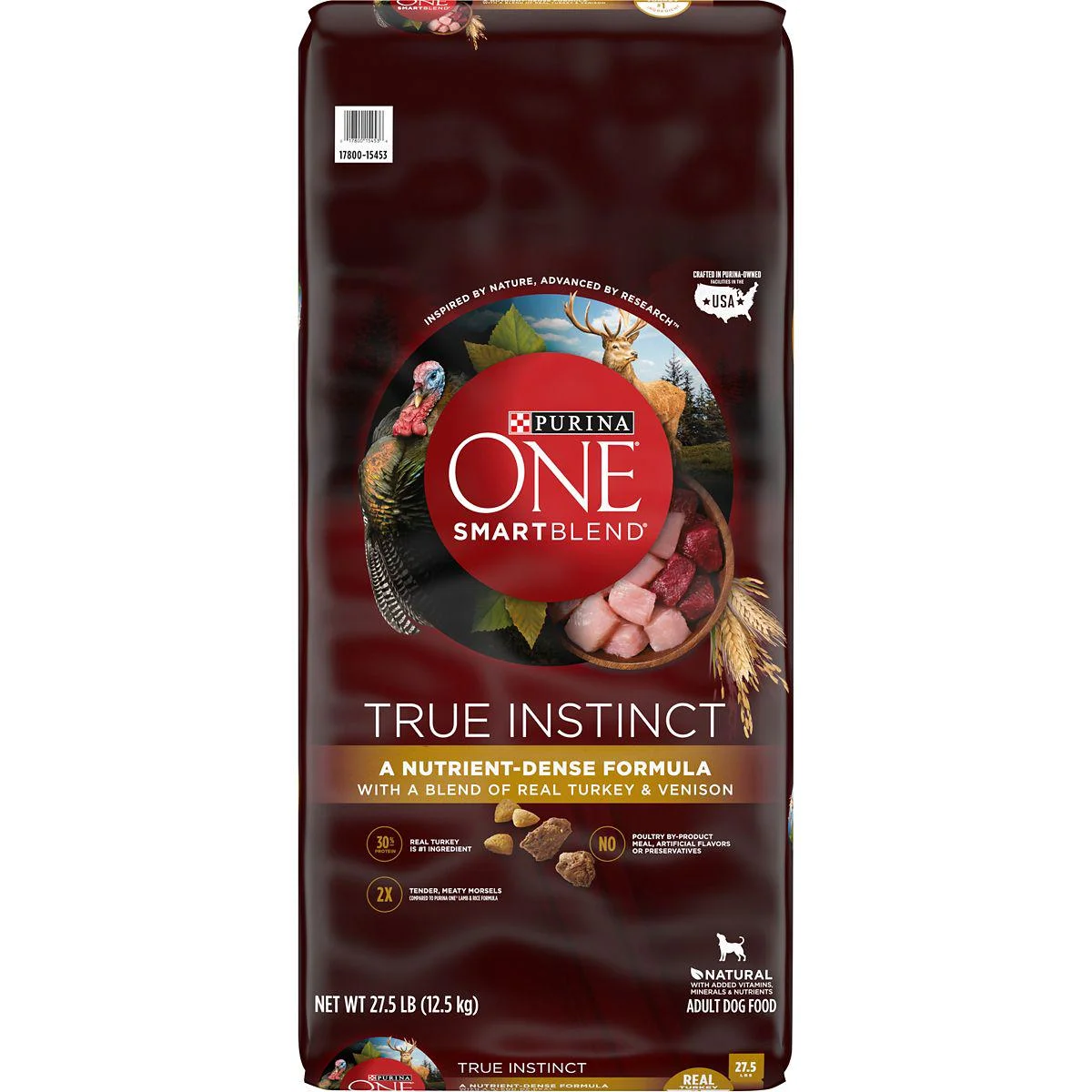 Purina ONE SmartBlend True Instinct Adult Natural Turkey and Venison Recipe Dry Dog Food