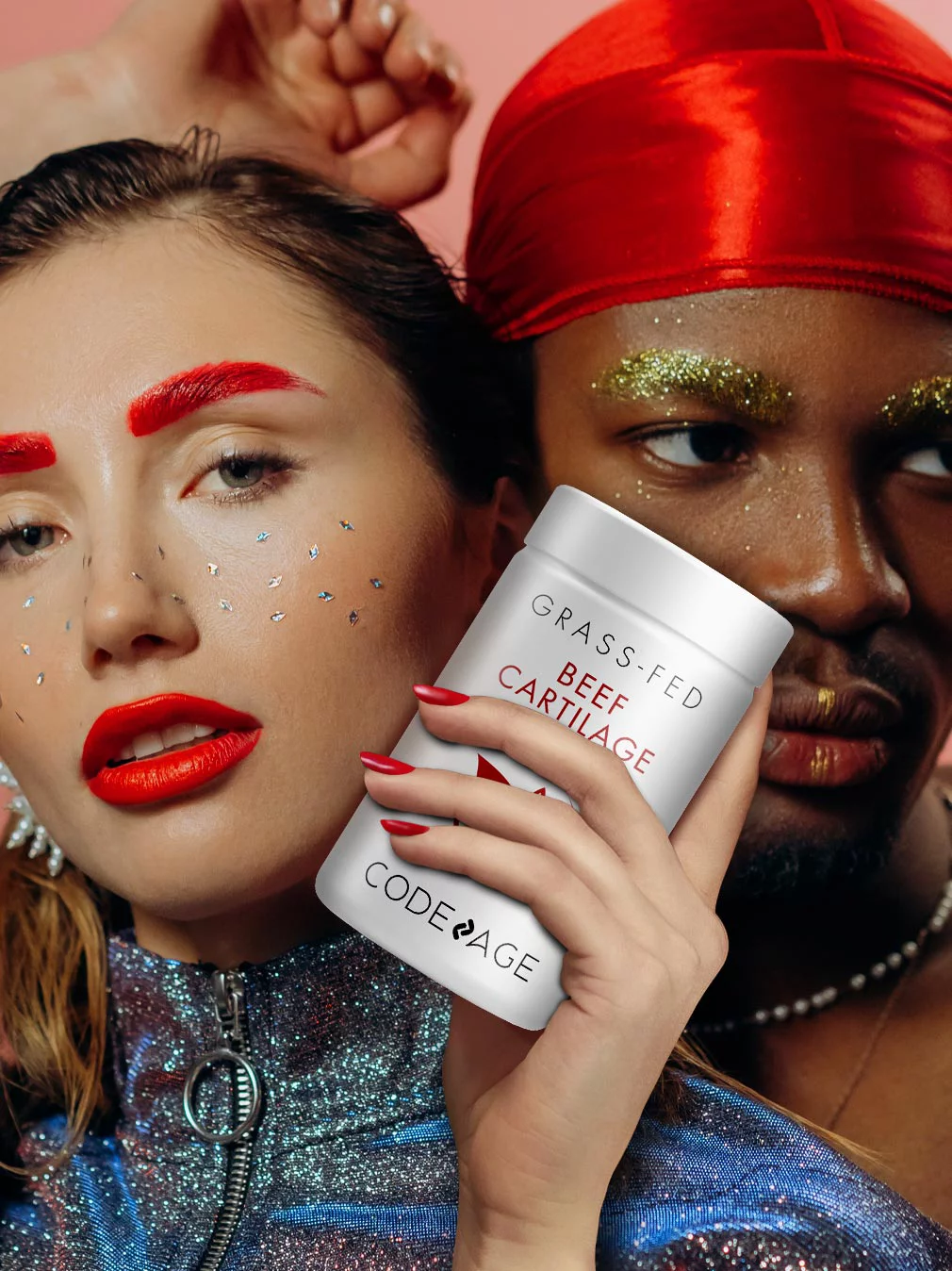 Codeage Grass-Fed Beef Cartilage, Freeze-Dried, Non-Defatted, Desiccated Glandular Supplement, 180 ct