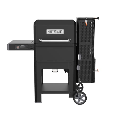 Masterbuilt? Gravity Series? 800 Digital Charcoal Grill, Griddle and Smoker with Digital Control, App Connectivity and 800 Cooking Square Inches in Black, Model MB20040221