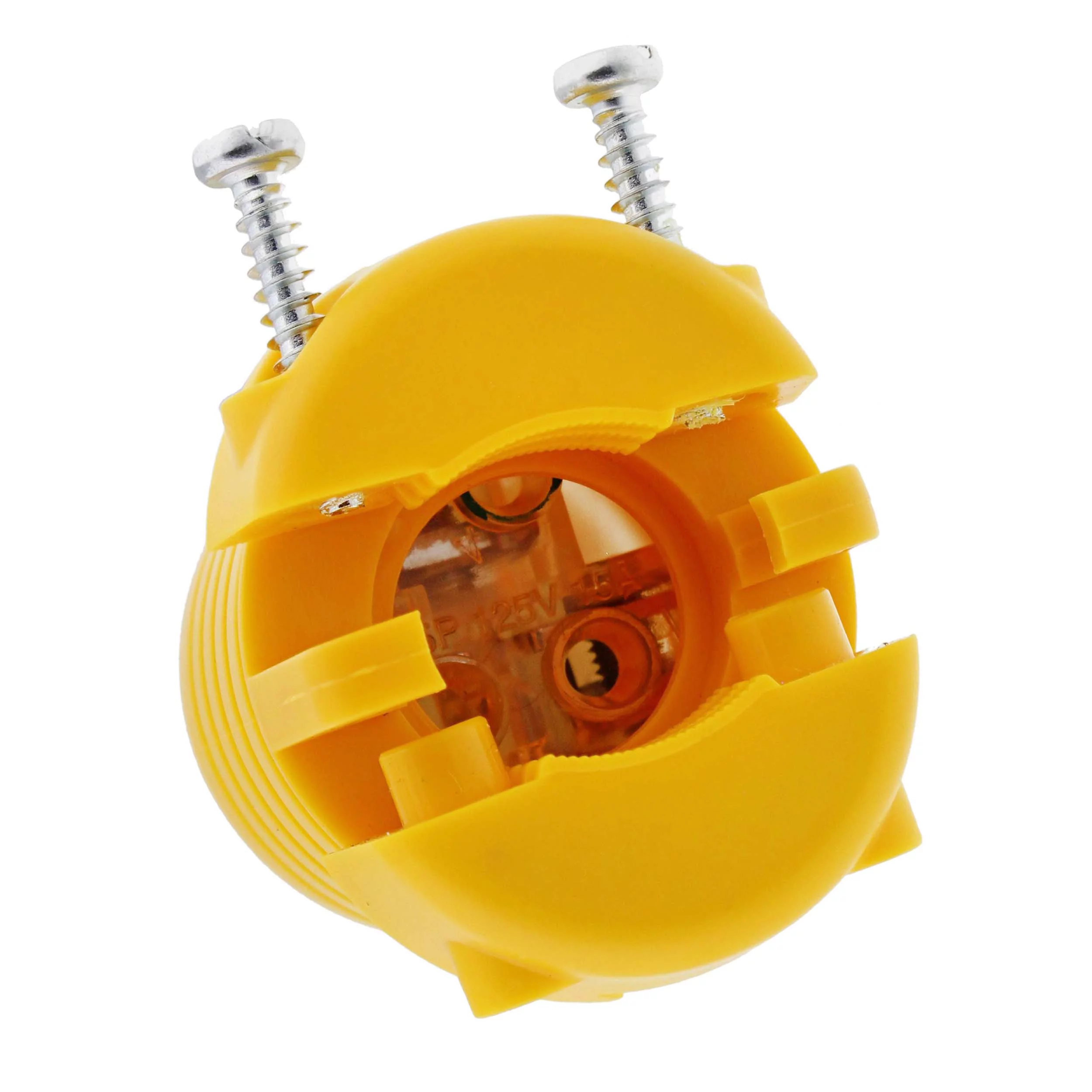 BISupply Electrical Plug Replacement - 125V 15 Amp Female and Male Plug End 5pk