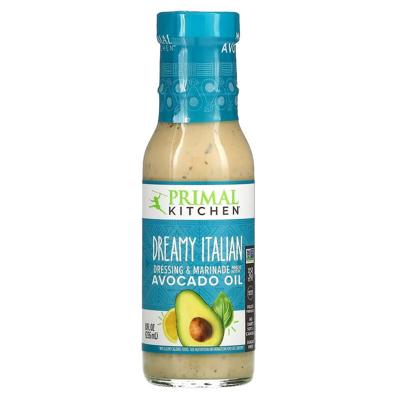 Primal Kitchen Dressing & Marinade Made with Avocado Oil Dreamy Italian 8 fl oz (236 ml) Pack of 2