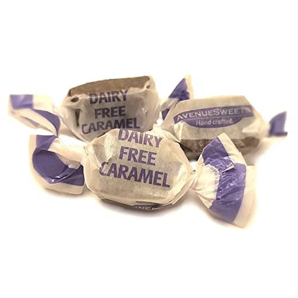 handcrafted organic dairy vegan individually wrapped soft caramels  2 lb box  sea salt chocolate
